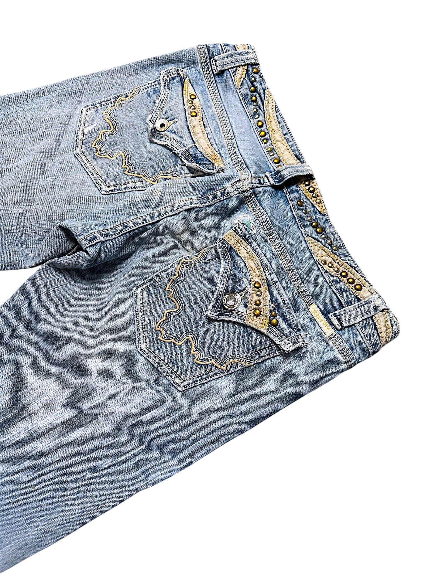 Vintage Miss Me Y2K Low Waist Bootcut / Flared Damenjeans (L)