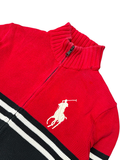 Vintage Ralph Lauren Y2K „Big Pony“ Zip-Pullover (XS)