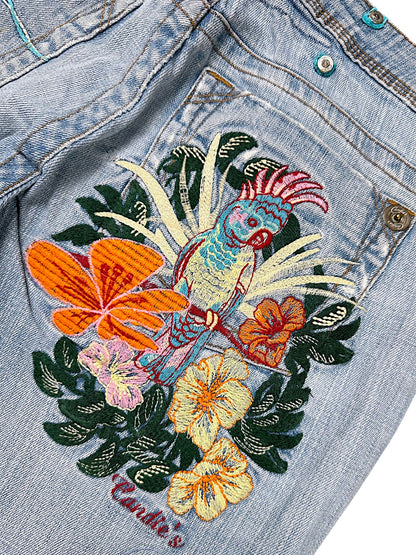 Vintage Japan Style Y2K Flared Damenjeans (M)