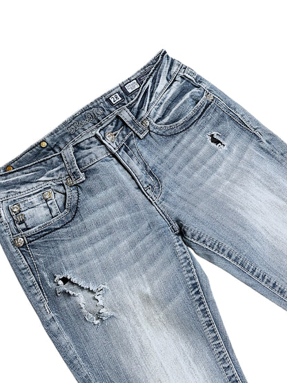 Vintage Miss Me Y2K Low Waist Bootcut / Flared Damenjeans (M)