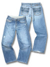 Vintage Diesel Y2K Flared Jeans (S) – Vorder- und Rückansicht