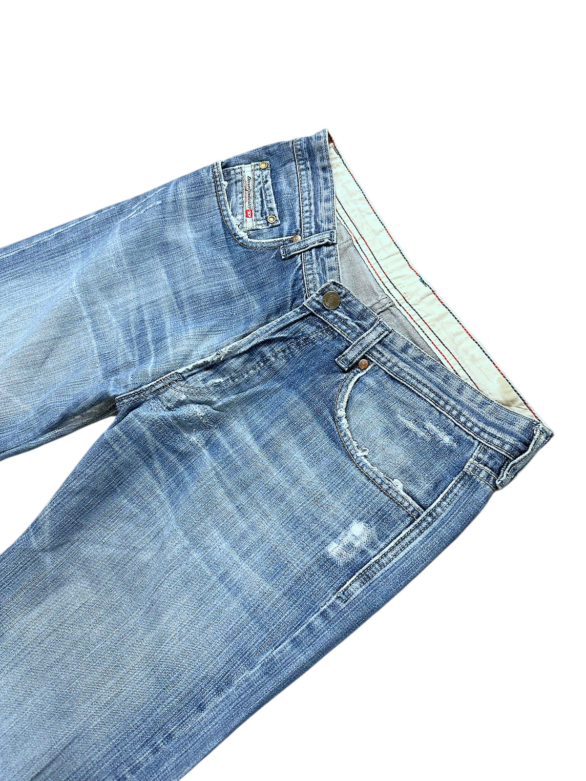 Vintage Diesel Y2K Flared Jeans (S) – Detailaufnahme 1