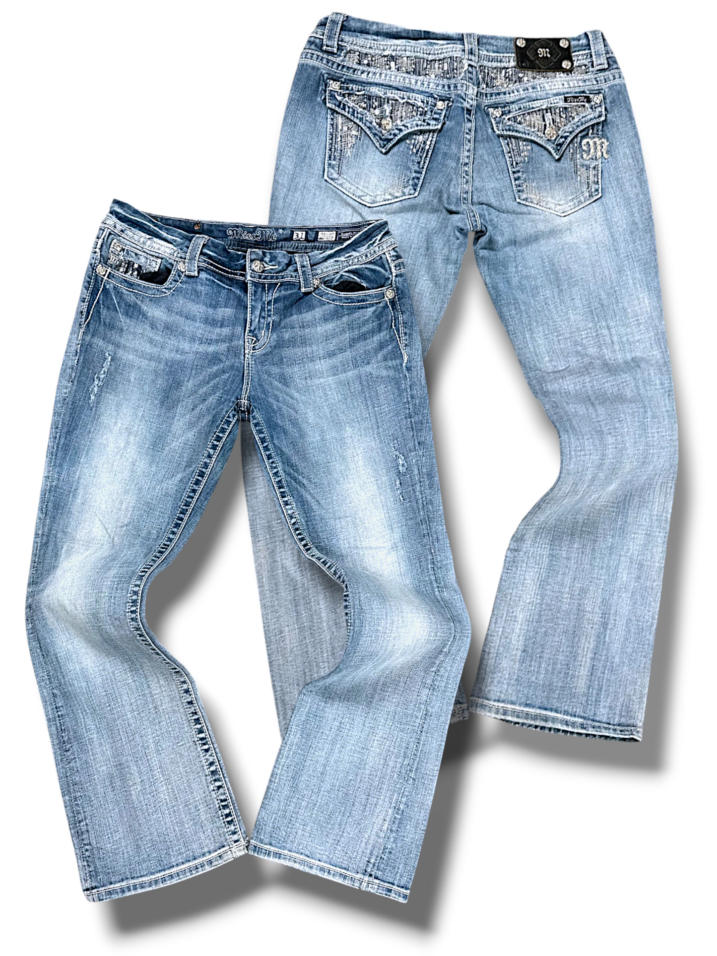 Vintage Miss Me Y2K Bootcut / Flared Damenjeans (M)