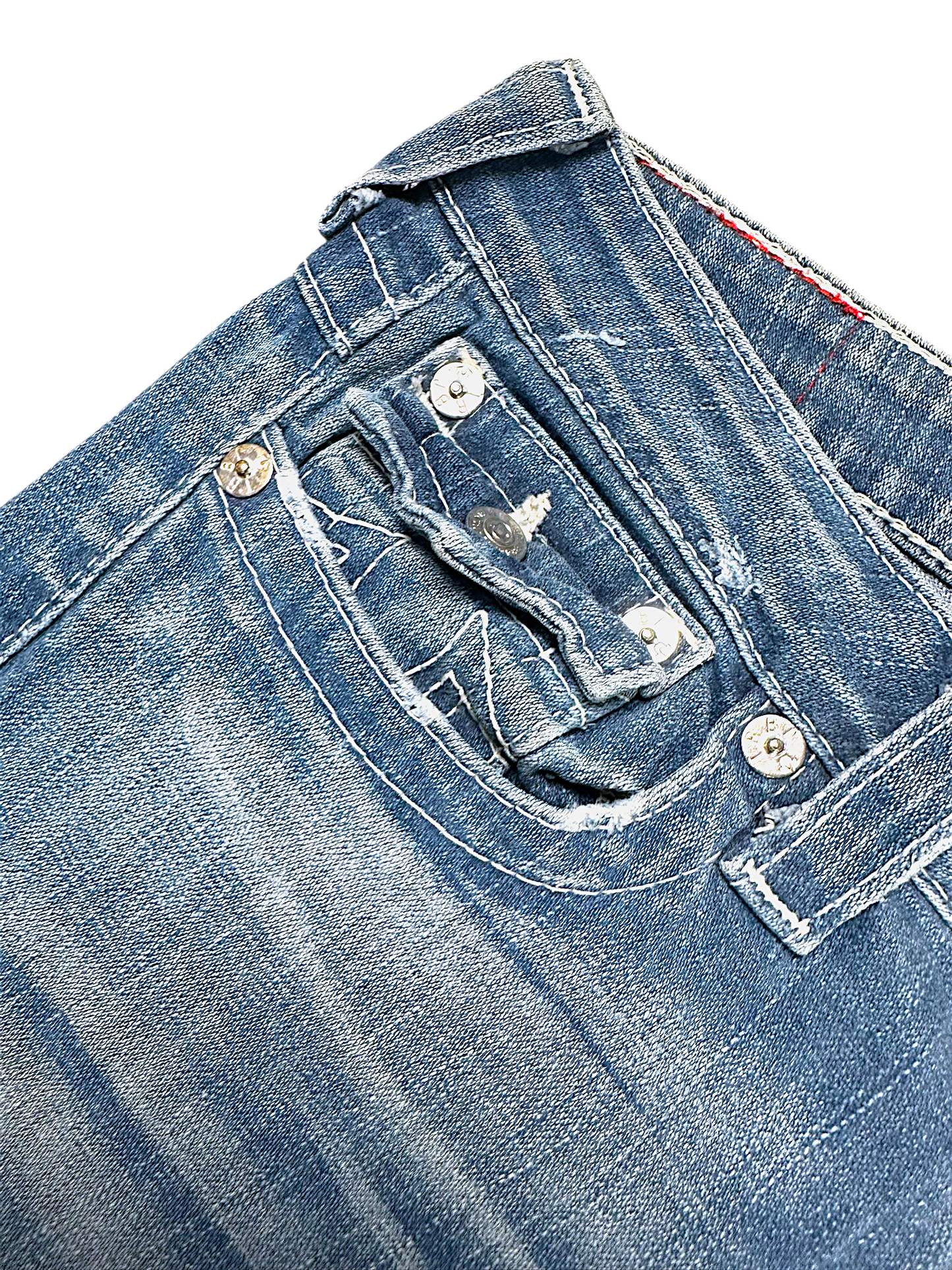 Vintage True Religion Y2K Low Waist Flared Damenjeans (L)