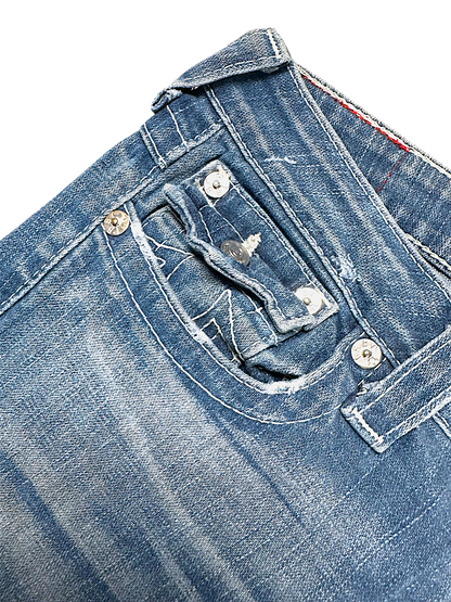 Vintage True Religion Y2K Low Waist Flared Damenjeans (L)