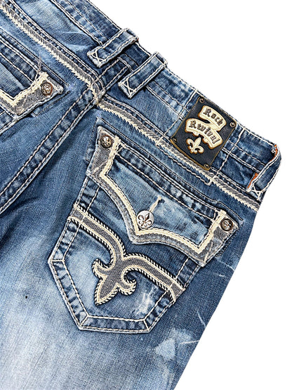 Vintage Rock Revival Y2K Baggy Jeans (L)