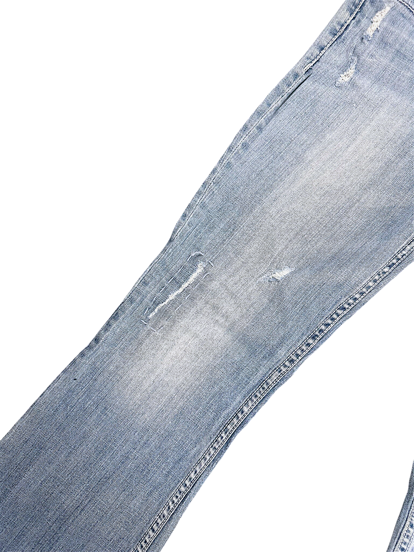 Vintage Silver Y2K Low Waist Bootcut Damenjeans (M)