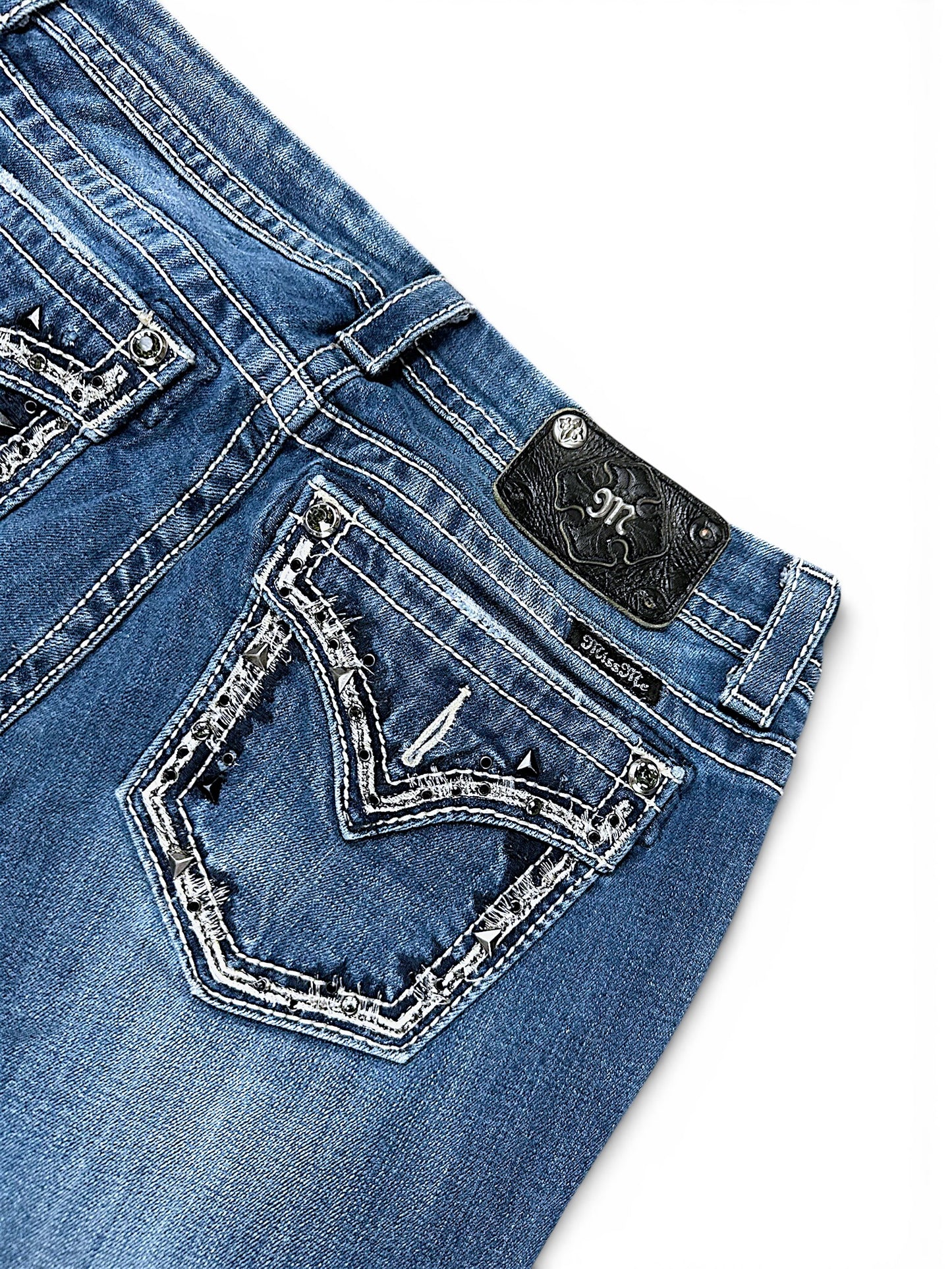 Vintage Miss Me Y2K Bootcut / Flared Damenjeans (XL)