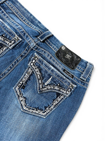 Vintage Miss Me Y2K Bootcut / Flared Damenjeans (XL)