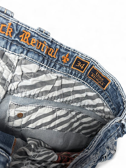 Vintage Rock Revival y2k Jeans (M)