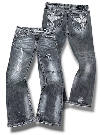 Vintage Miss Me Y2K Bootcut Damenjeans (M)