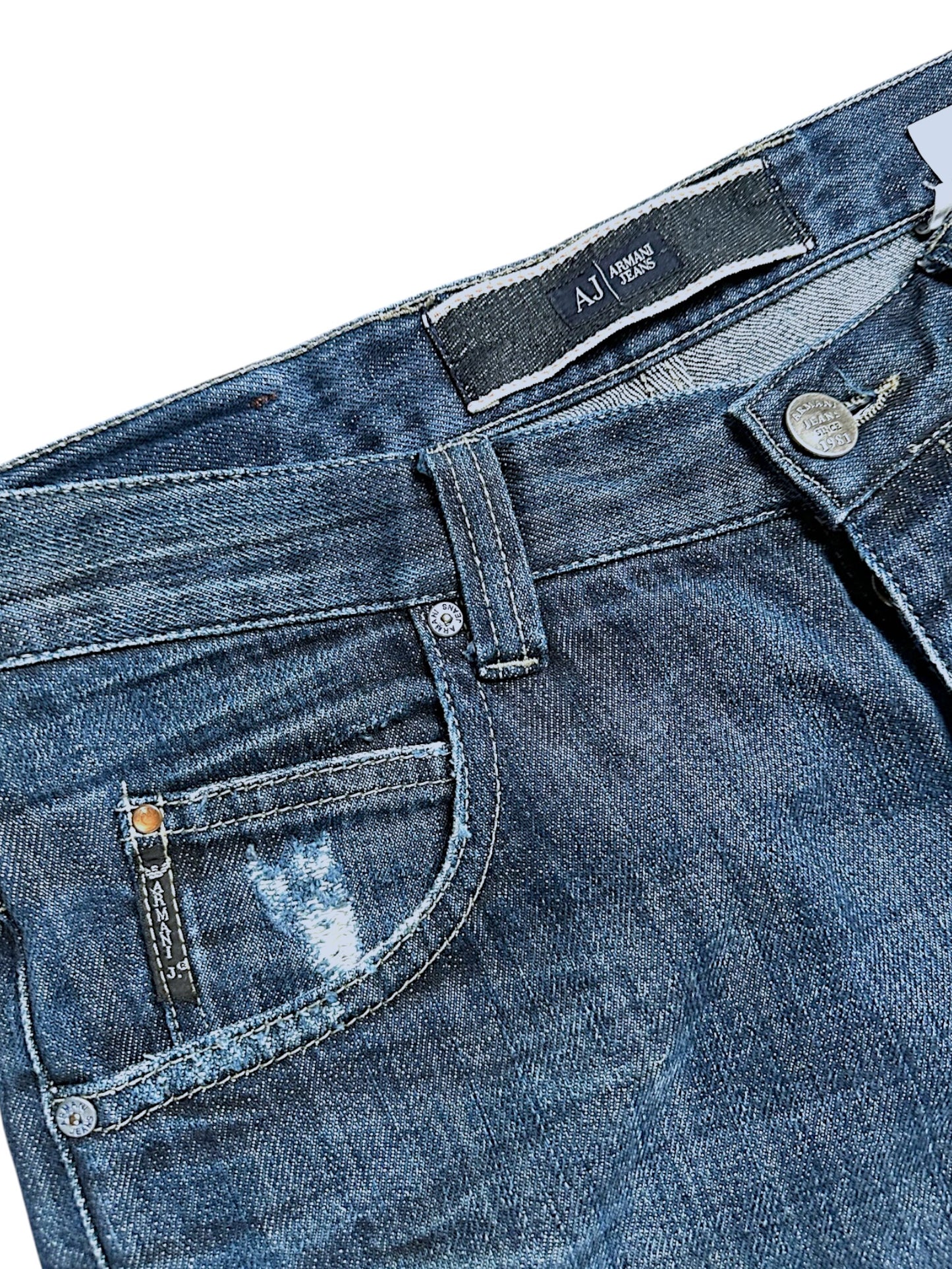 Vintage Armani straight leg Jeans (L)