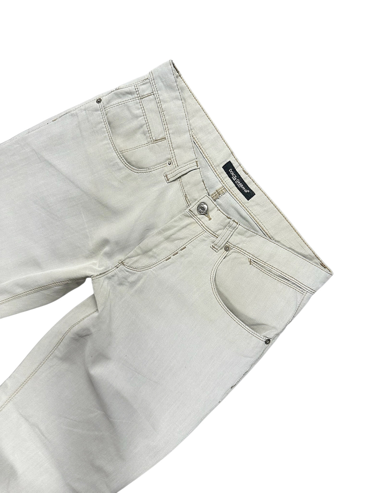 Vintage Dolce & Gabbana Baggy 5-Pocket Hose (M) – Detailaufnahme 1