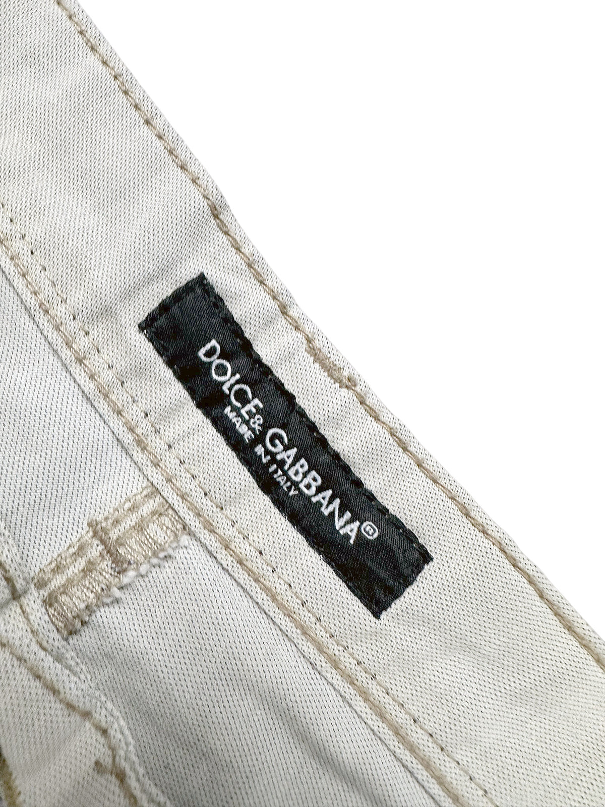 Vintage Dolce & Gabbana Baggy 5-Pocket Hose (M) – Detailaufnahme 2