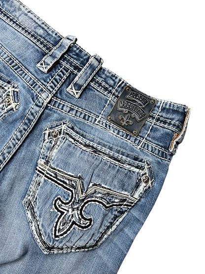 Vintage Rock Revival Straight Leg Jeans (M)