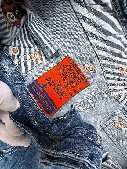 Vintage Rock Revival Y2K Low Waist Bootcut / Flared Damenjeans (L)