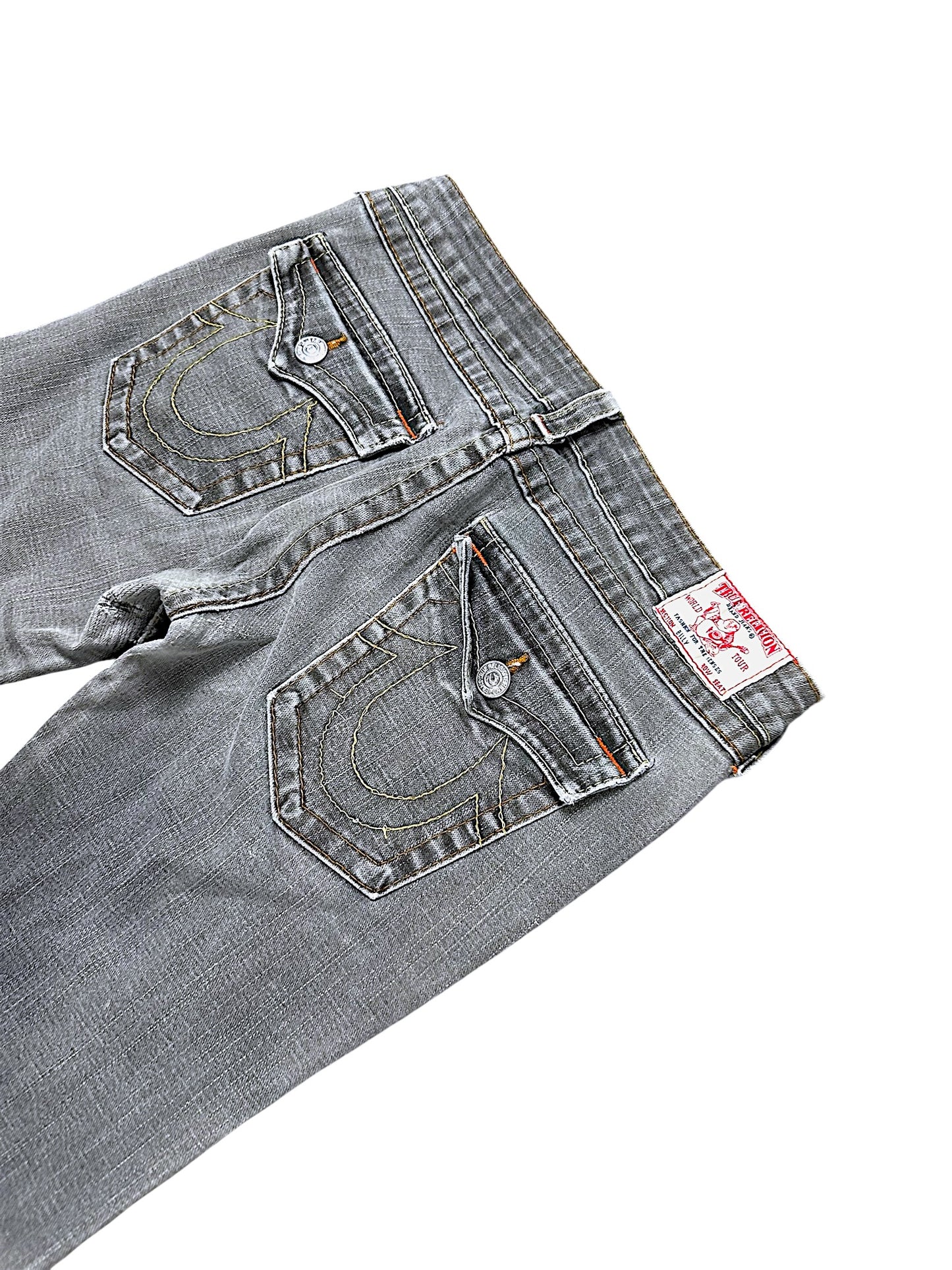 Vintage True Religion Y2K Low Waist Bootcut Damenjeans (XL)
