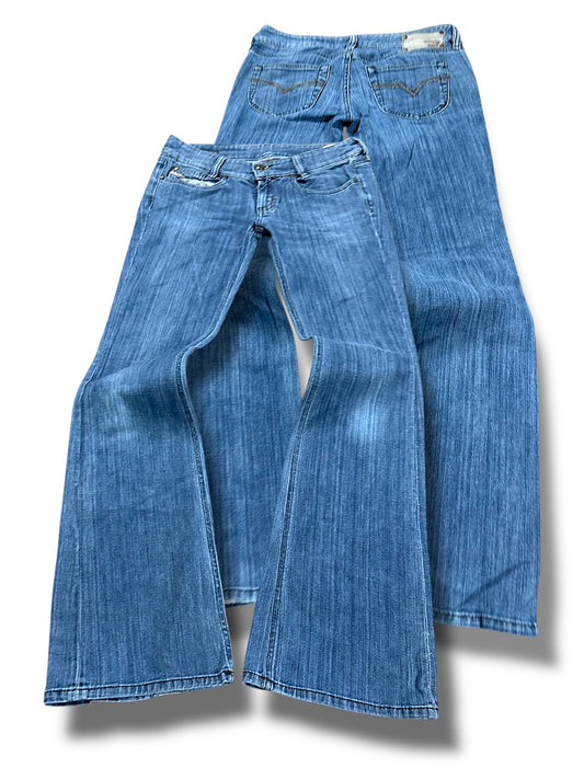 Vintage Diesel Y2K Low Waist Flared Damenjeans (M)