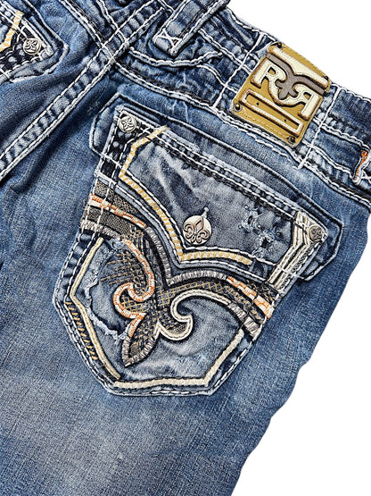 Vintage Rock Revival Y2K Baggy Jeans (S)