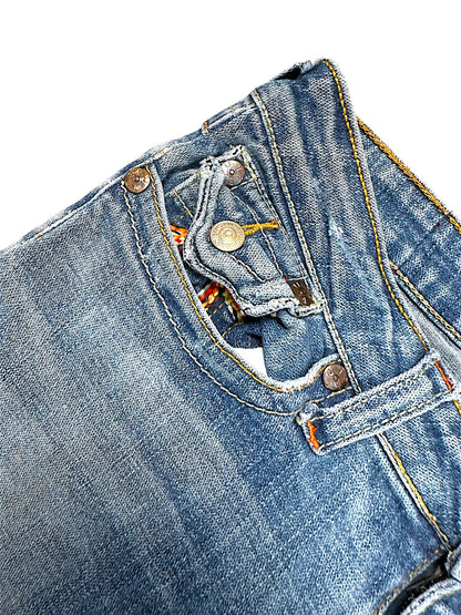 Vintage True Religion Y2K Low Waist Bootcut Damenjeans (S)