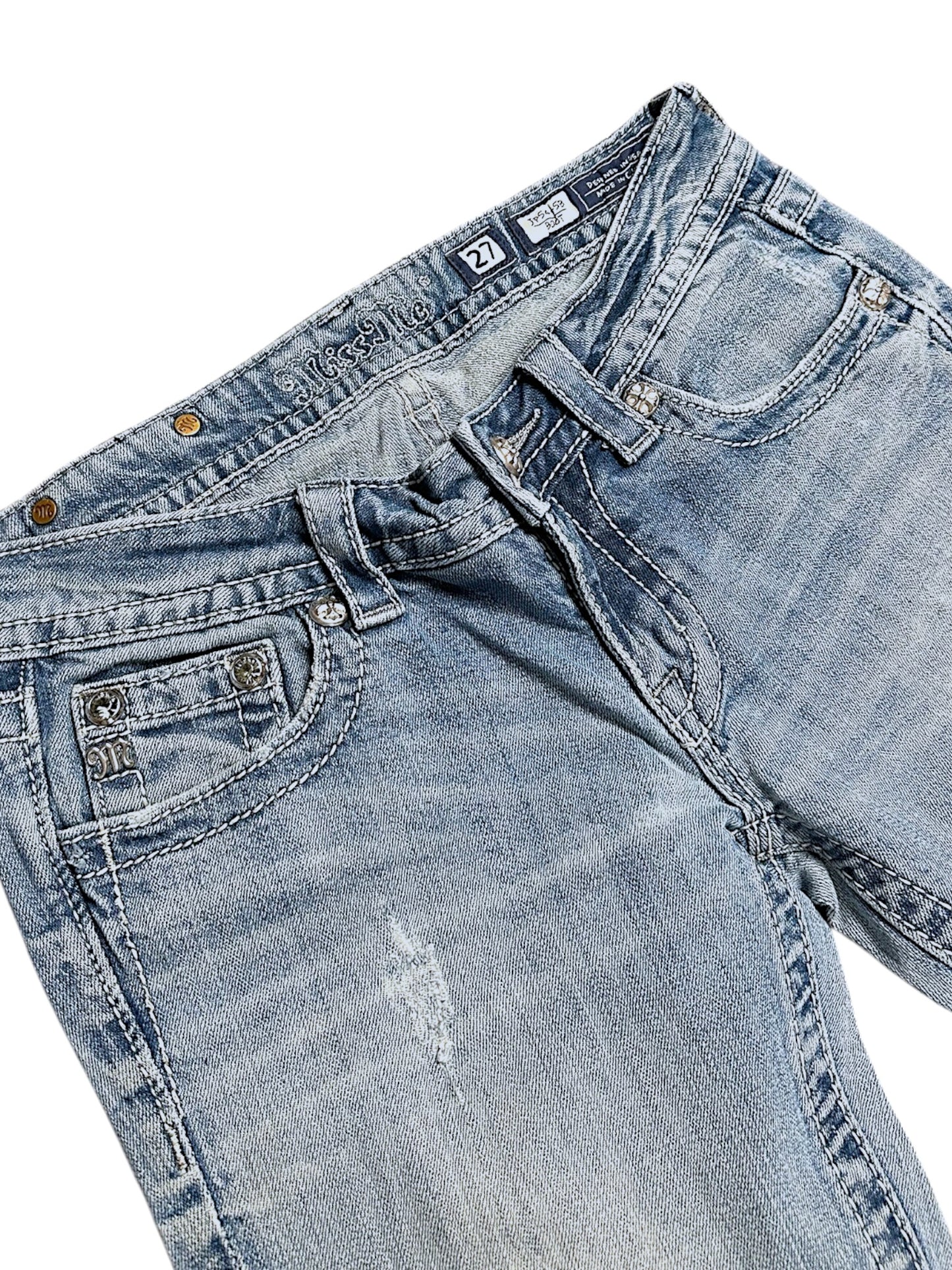 Vintage Miss Me Y2K Low Waist Bootcut / Flared Damenjeans (M)