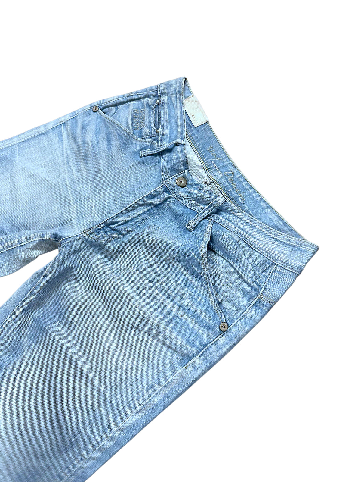 Vintage G-Star Flared Damenjeans „5568“ (L) – Detailaufnahme 1