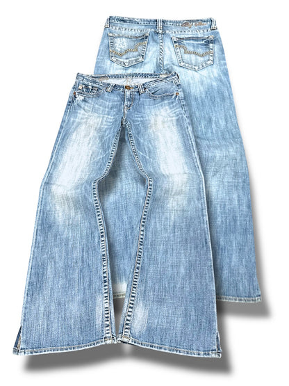 Vintage Y2K Low Waist Bootcut / Flared Damenjeans (M)