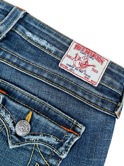 Vintage True Religion Y2K Low Waist Flared Damenjeans (M)