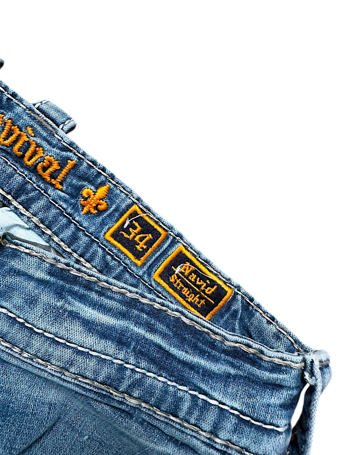 Vintage Rock Revival Y2K Straight Leg Jeans (M)