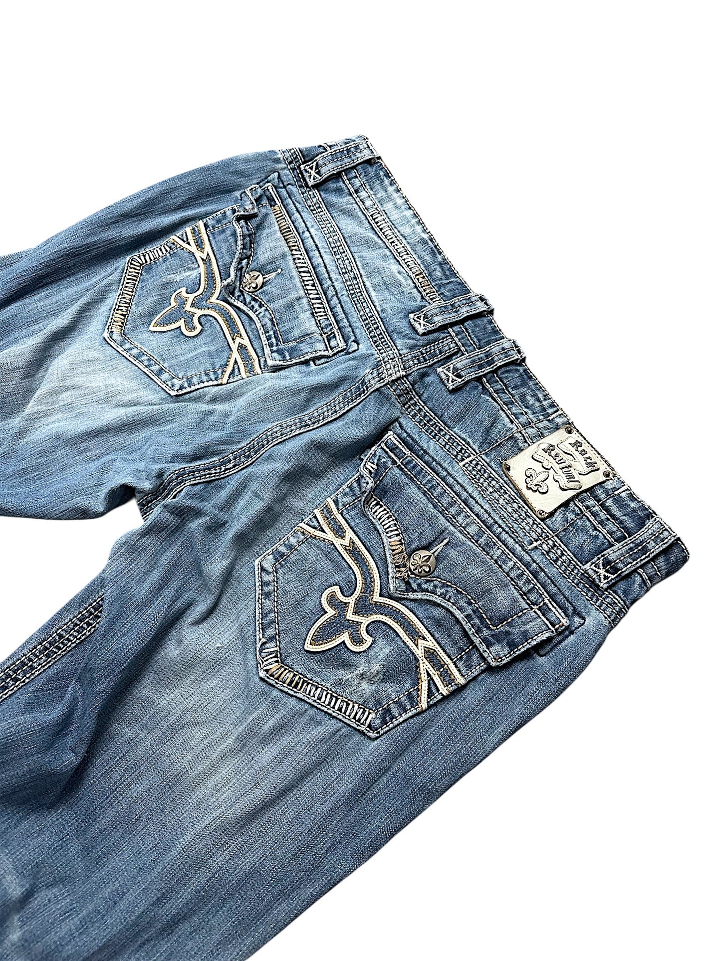 Vintage Rock Revival Y2K Baggy Jeans (XXL)