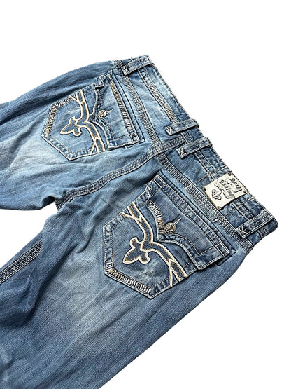Vintage Rock Revival Y2K Baggy Jeans (XXL)