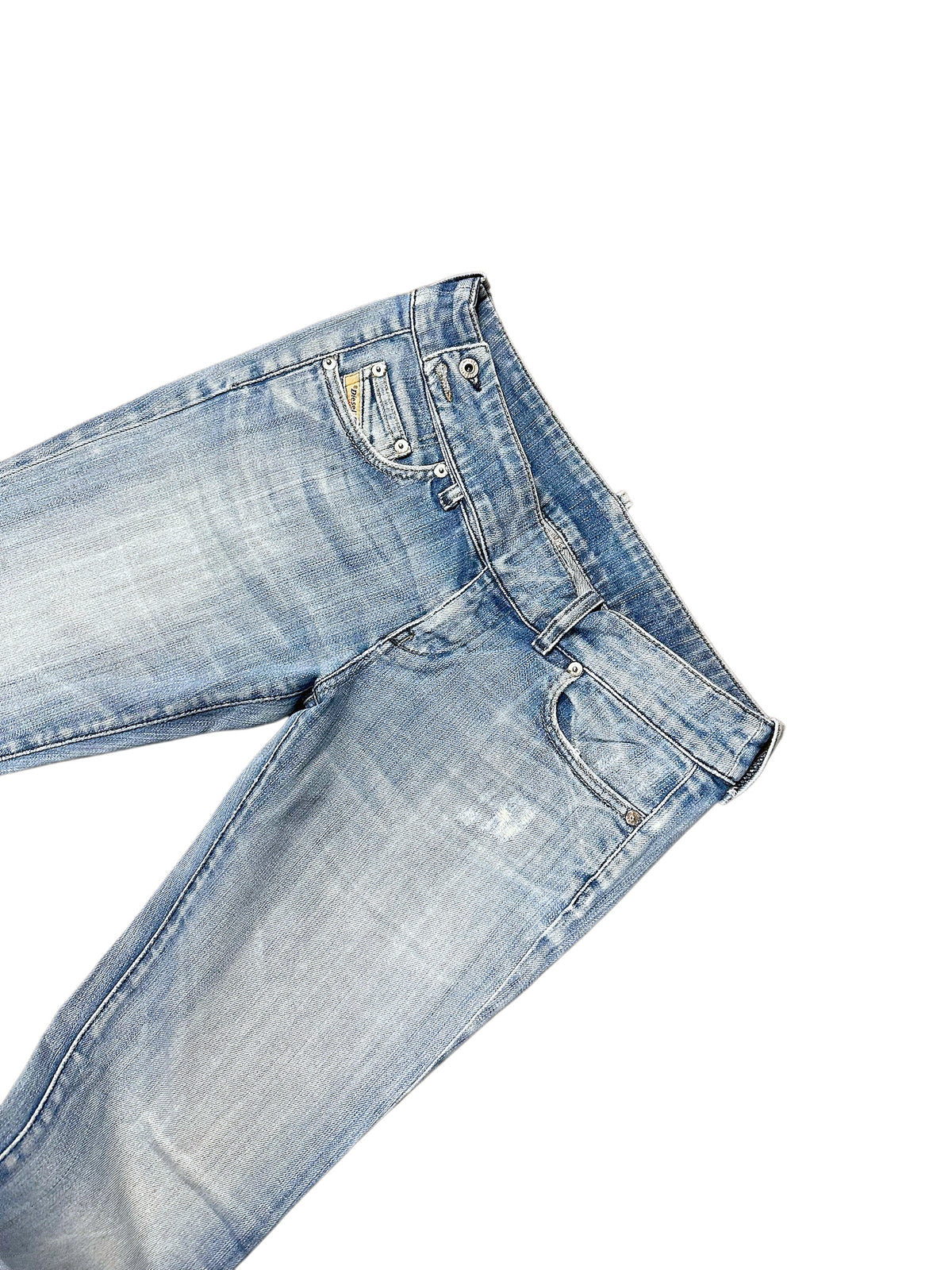 Vintage Diesel Y2K Low Waist Bootcut / Flared Damenjeans (M) – Detailaufnahme 1