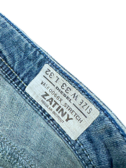 Vintage Diesel Flared Jeans „Zatiny“ (L) – Detailaufnahme 3