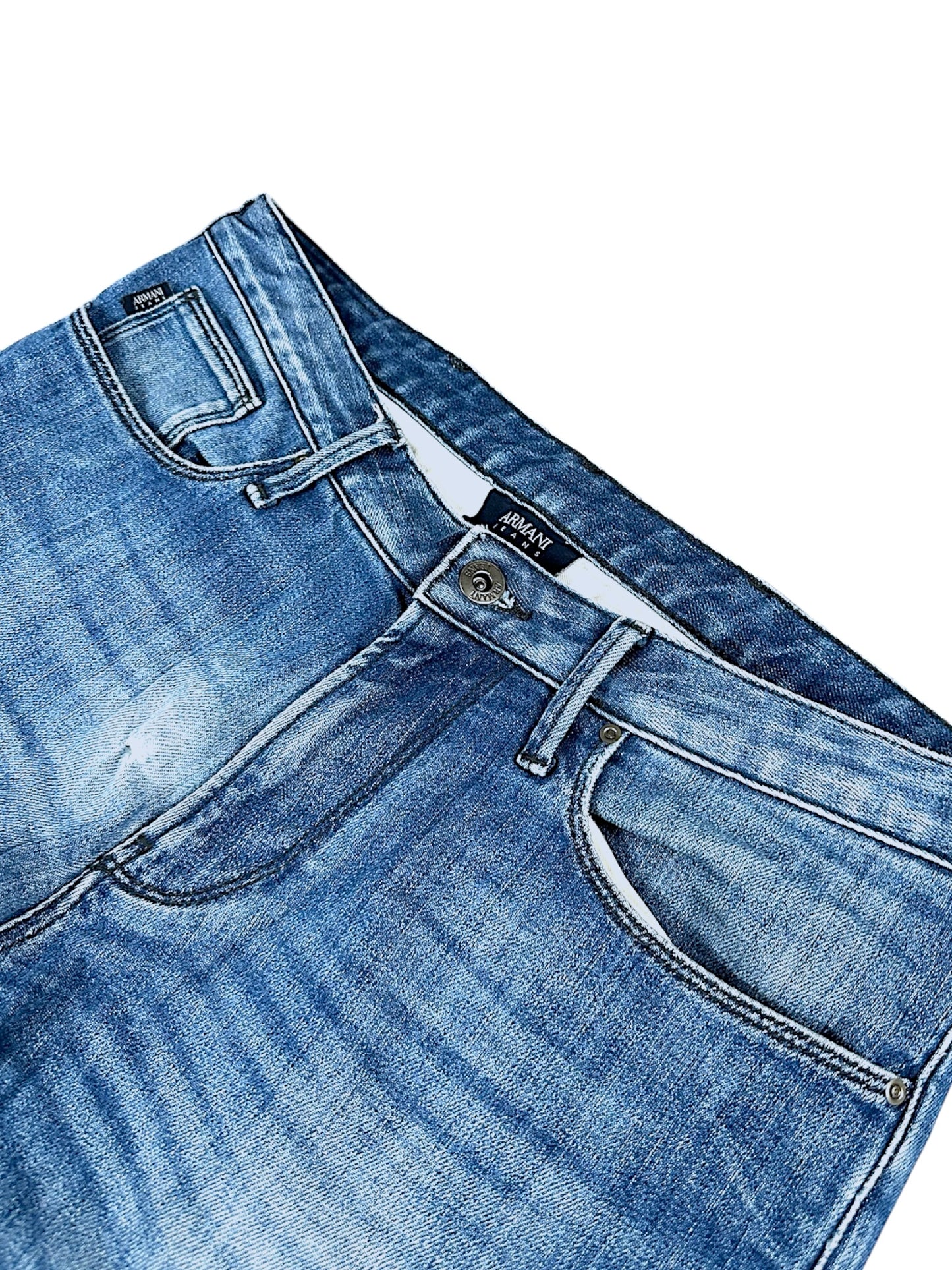 Vintage Armani Straight Leg Jeans (S)