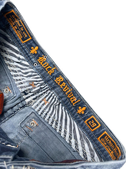 Vintage Rock Revival Mid-Rise Y2K Bootcut / Flared Damenjeans (M)