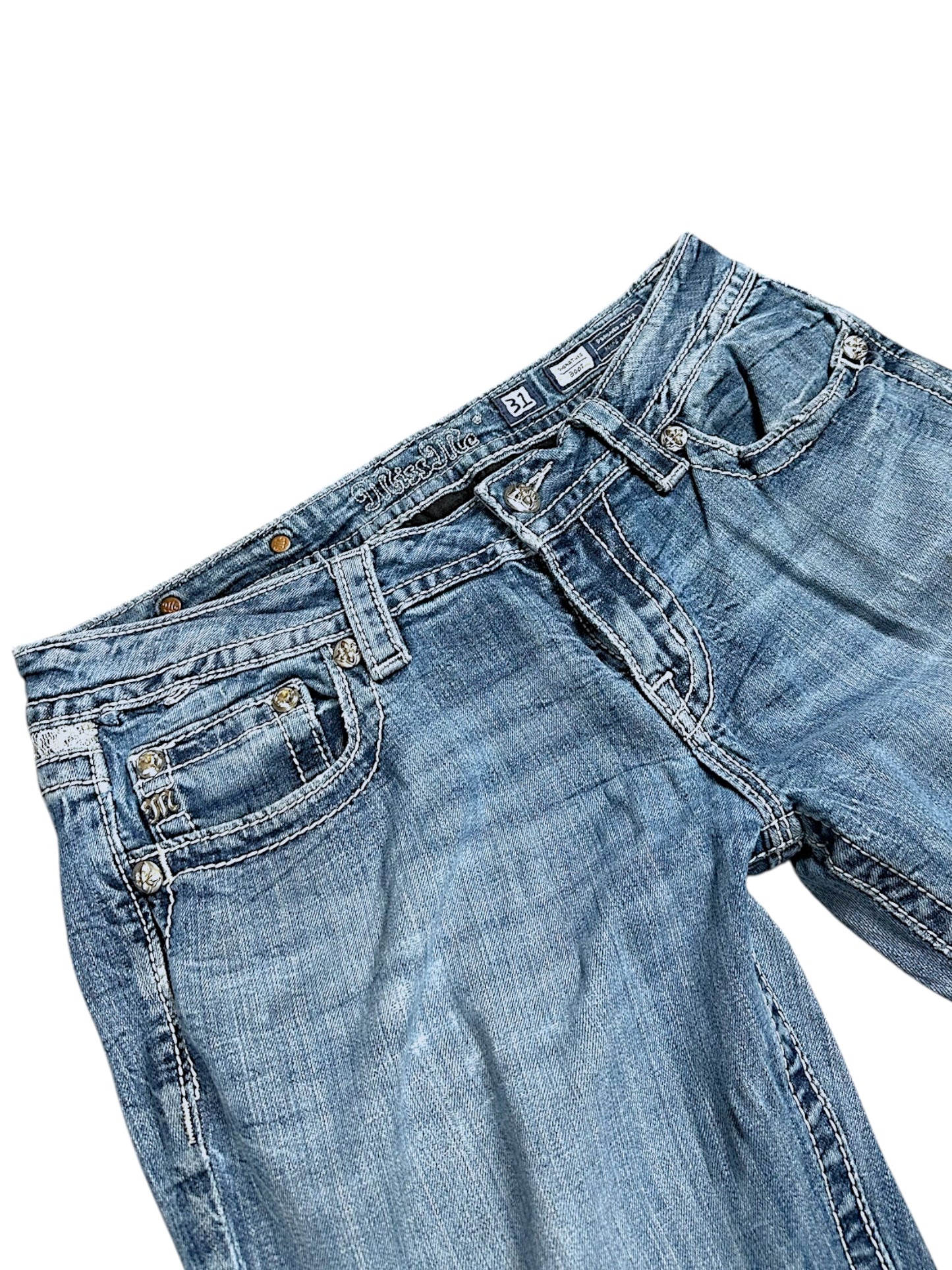 Vintage Miss Me Y2K Low Waist Bootcut / Flared Damenjeans (L)