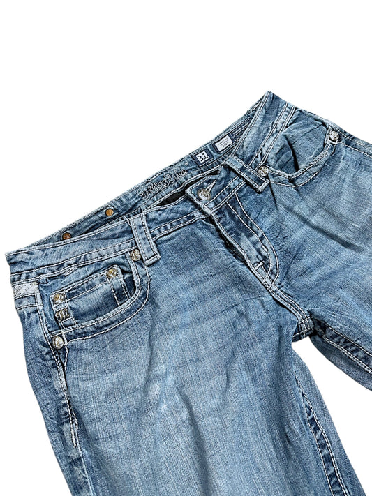 Vintage Miss Me Y2K Low Waist Bootcut / Flared Damenjeans (L)