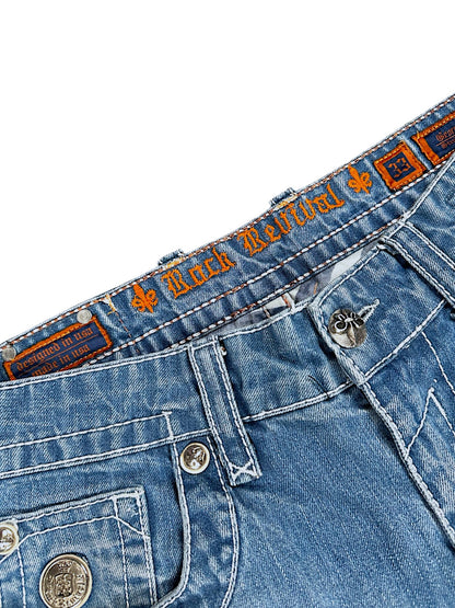 Vintage Rock Revival Y2K Straight Leg Jeans (M)