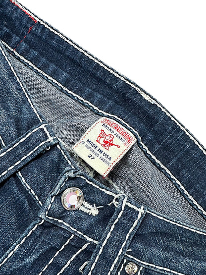 Vintage True Religion Y2K Low Waist Bootcut / Flared Damenjeans ( )