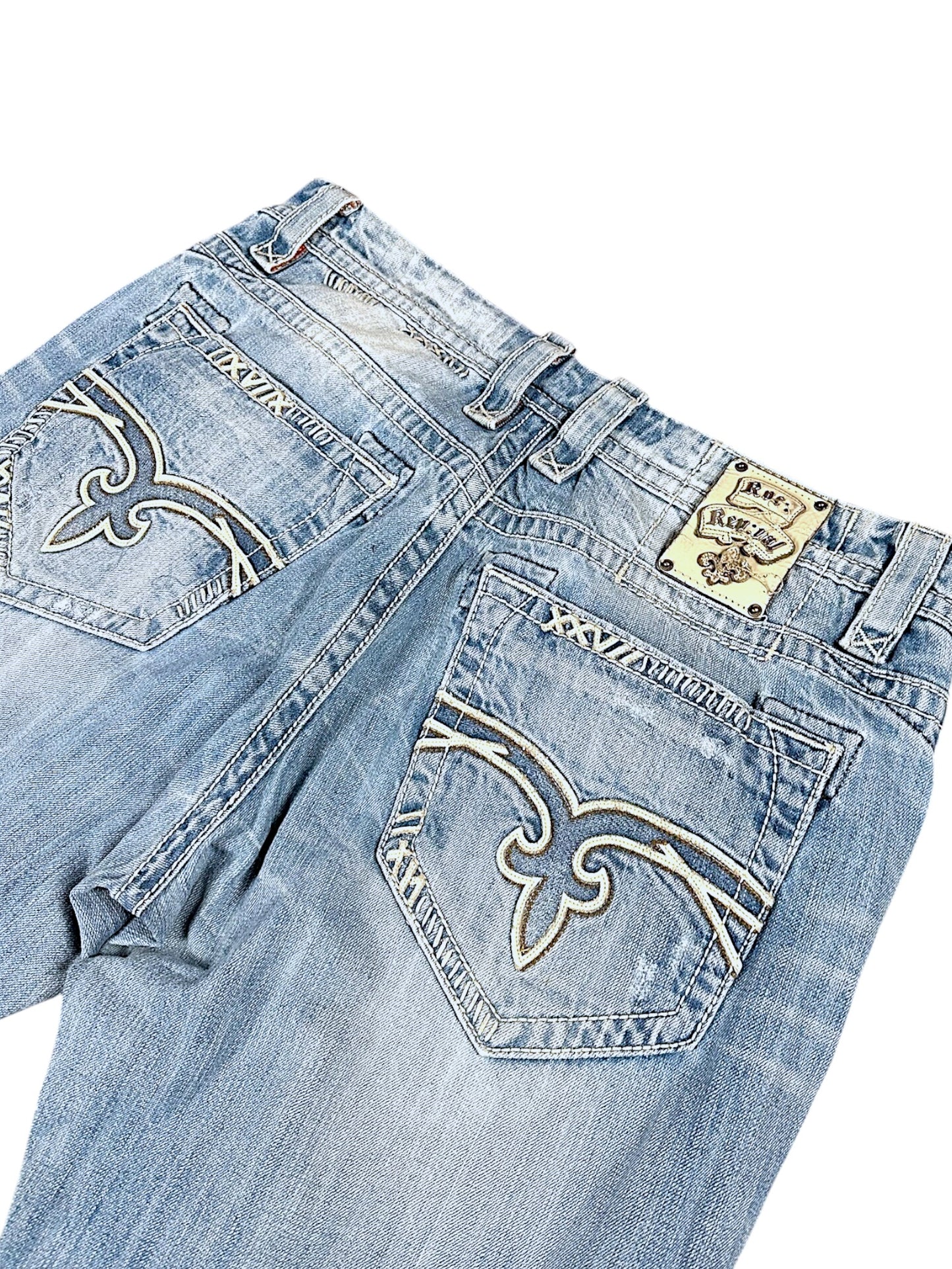 Vintage Rock Revival Y2K Baggy Jeans (L)