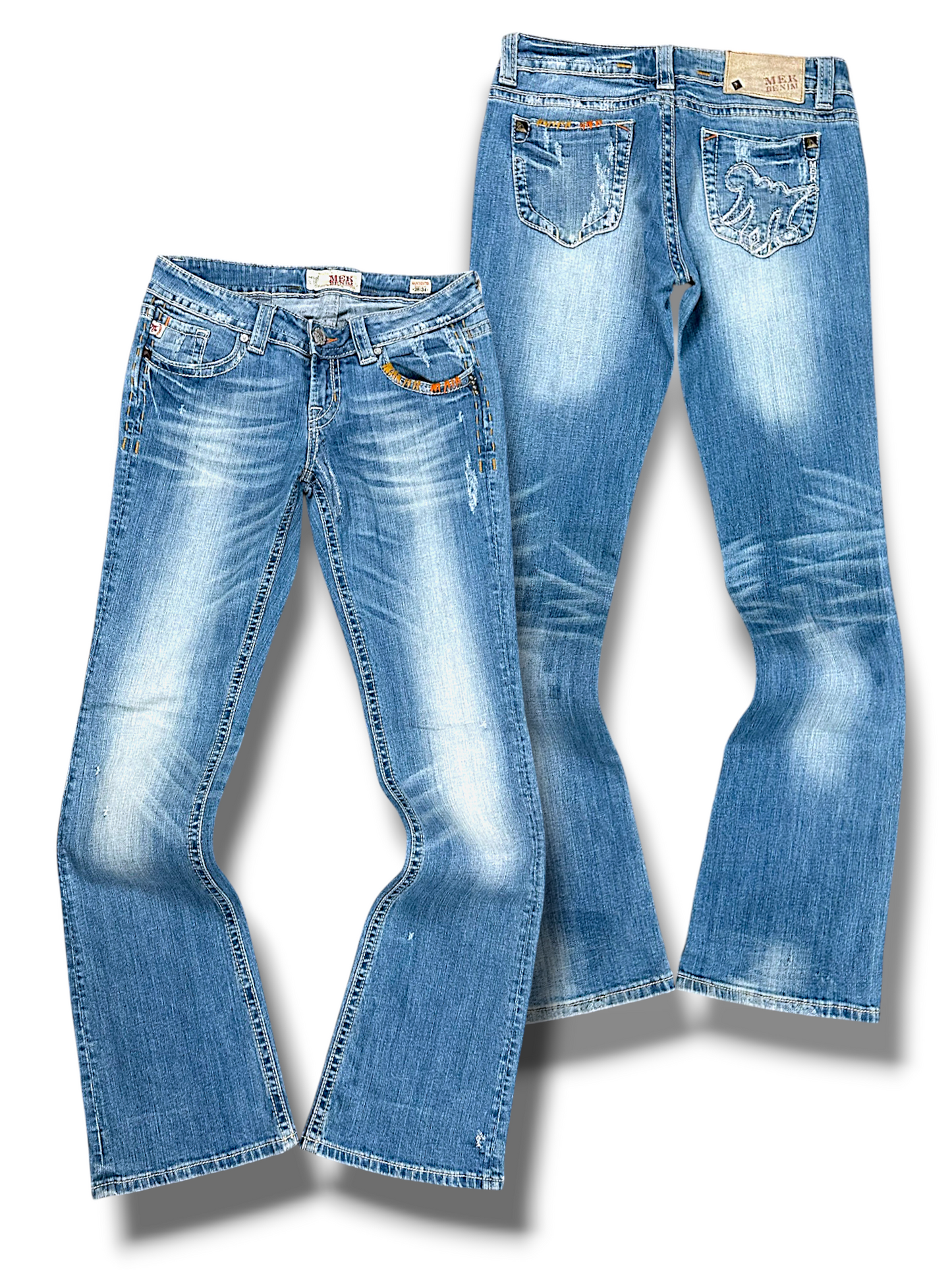Vintage MERDENIM Y2K Bootcut Damenjeans (L)