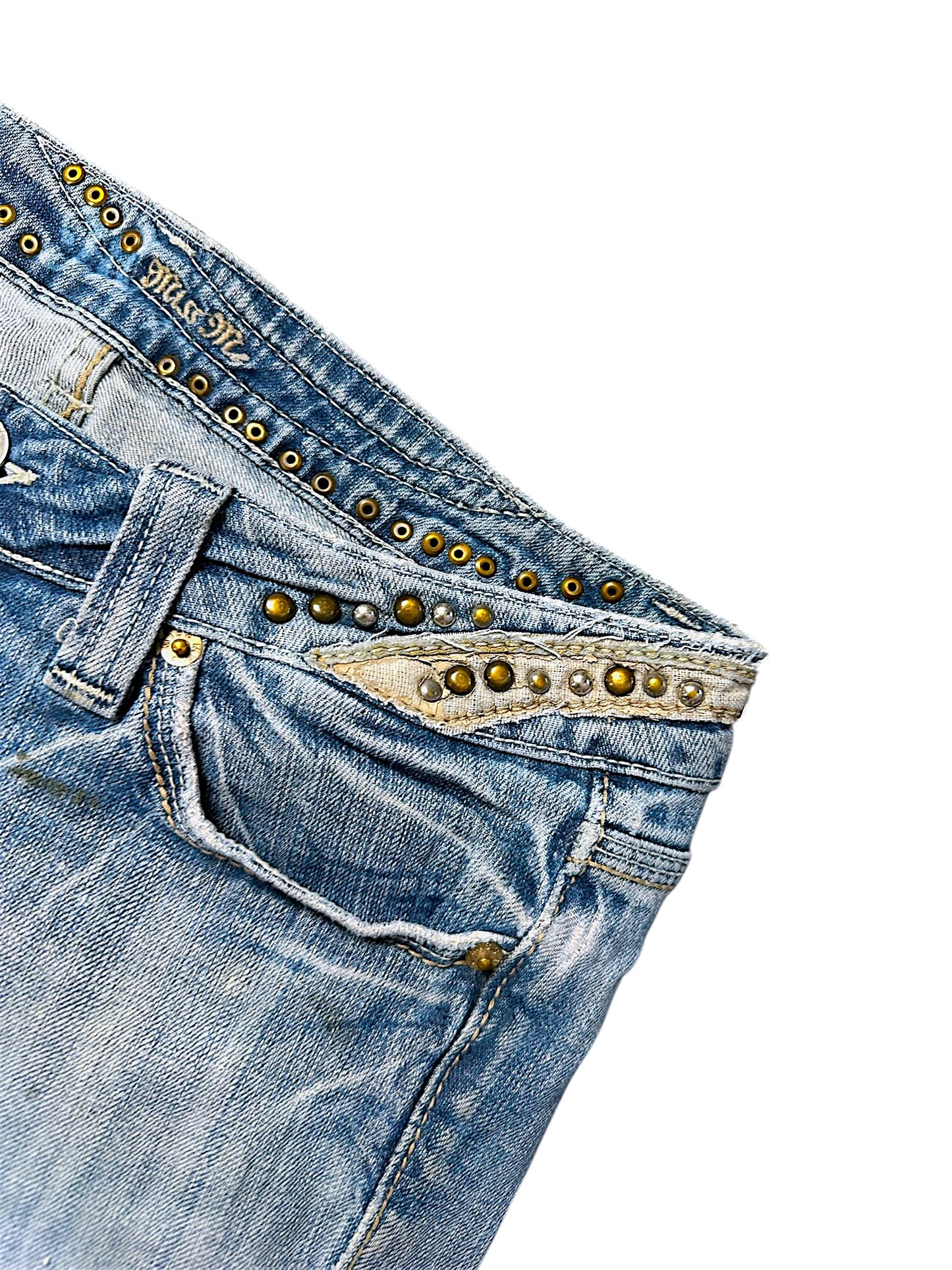 Vintage Miss Me Y2K Low Waist Bootcut / Flared Damenjeans (L)