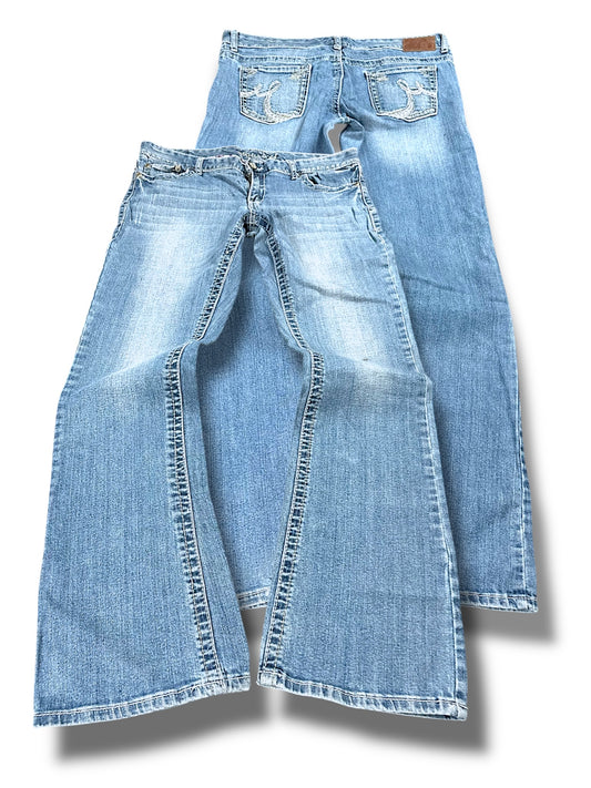 Vintage Y2K Low Waist Bootcut / Flared Damenjeans (XL)