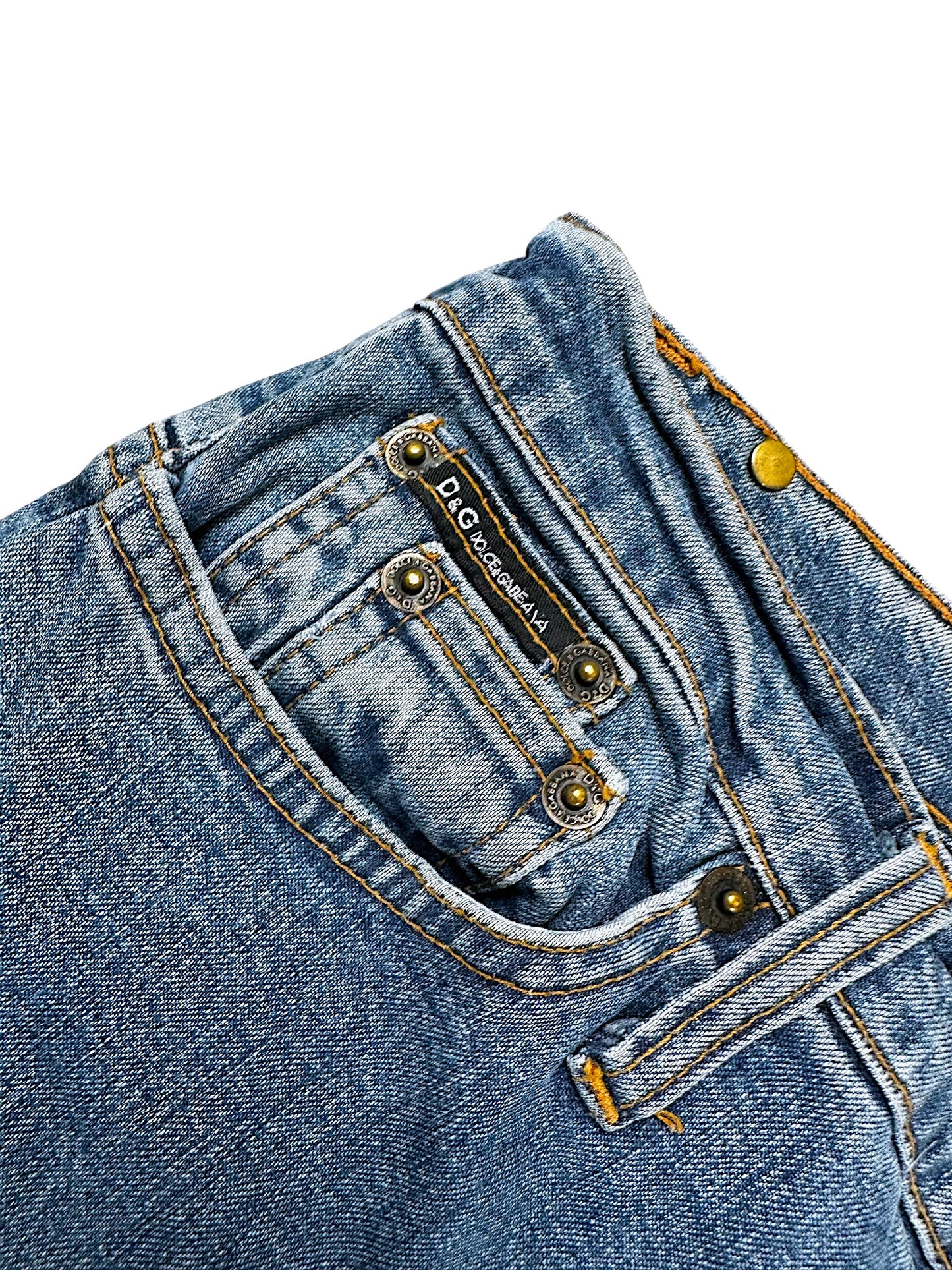 Vintage Dolce & Gabbana Y2K Flared Damenjeans (XXL)