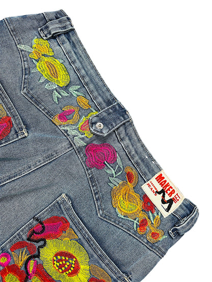 Vintage Japan Style Y2K Flared Damenjeans (M)