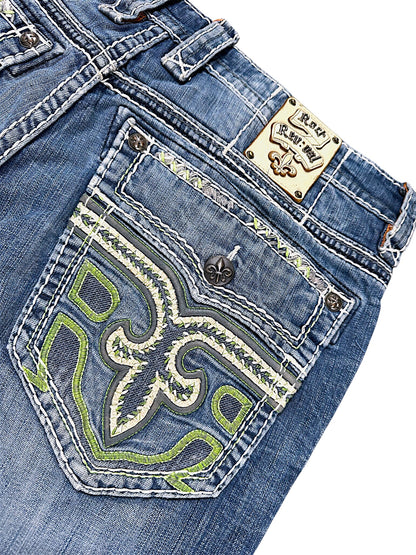 Vintage Rock Revival Y2K Baggy Jeans (L)