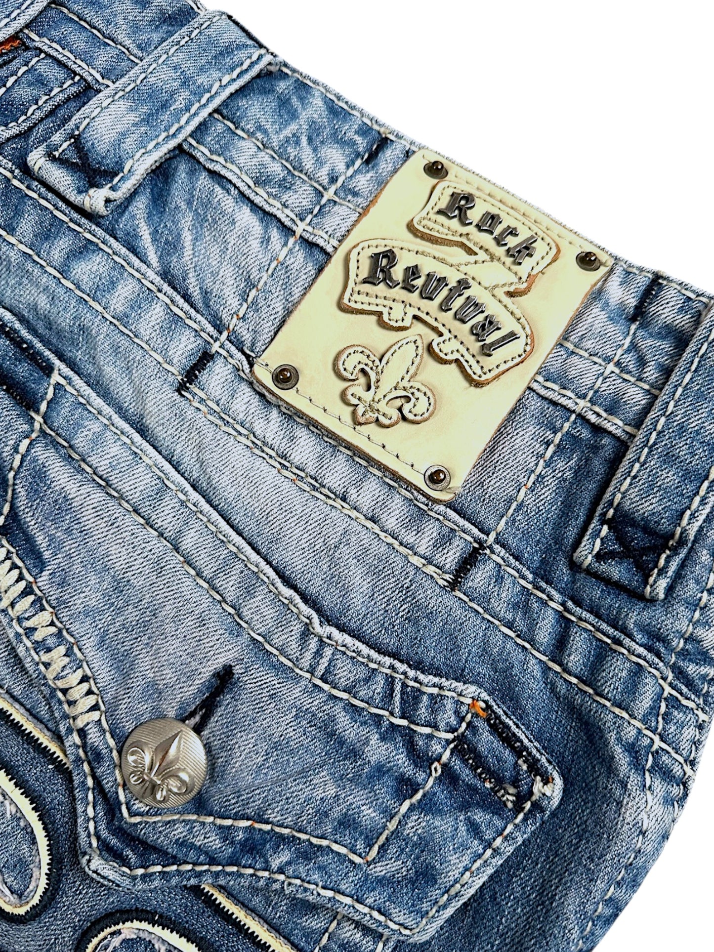 Vintage Rock Revival y2k Jeans (M)