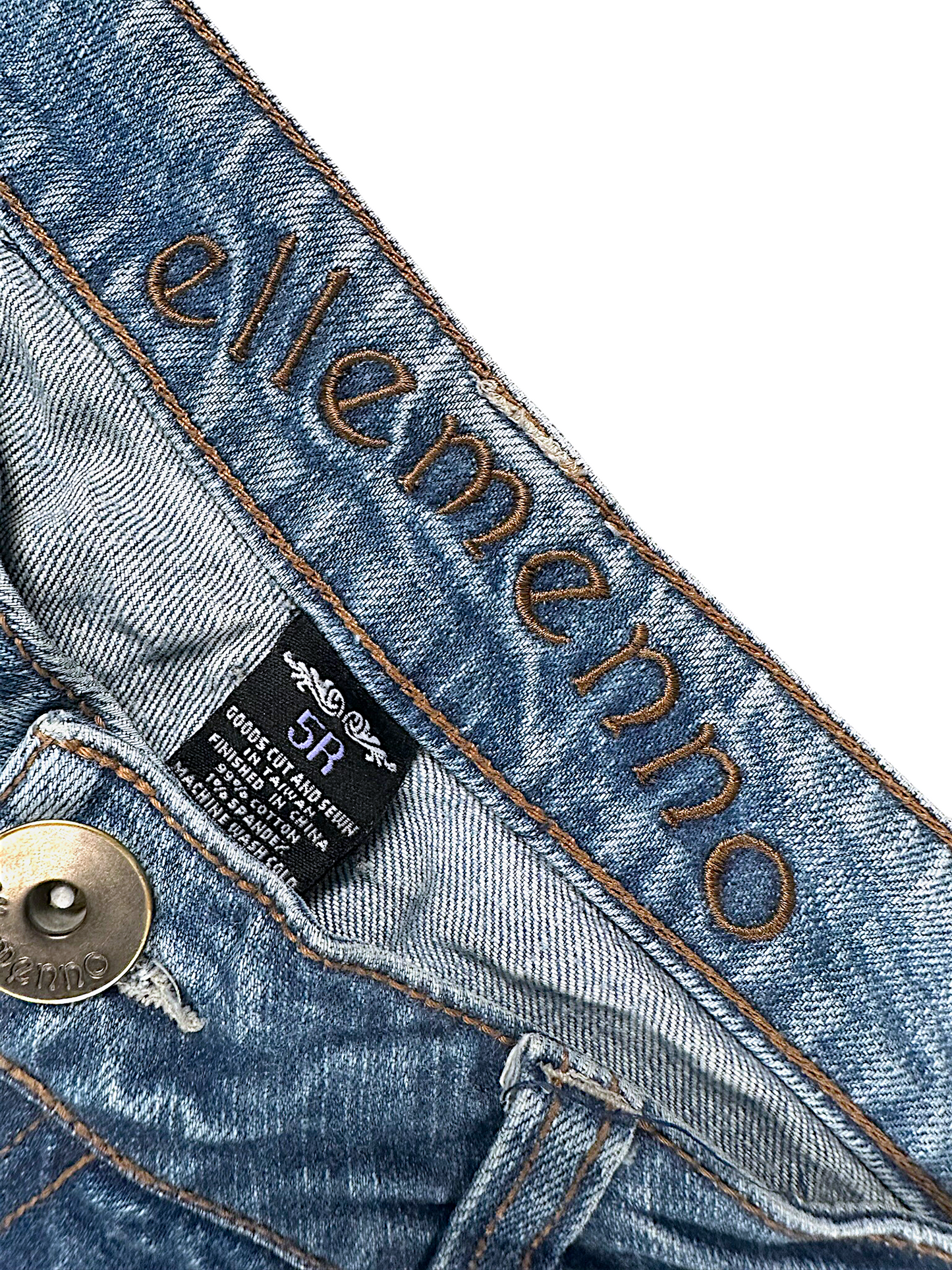 Vintage Embroidery Y2K Low Waist Bootcut / Flared Damenjeans (S)