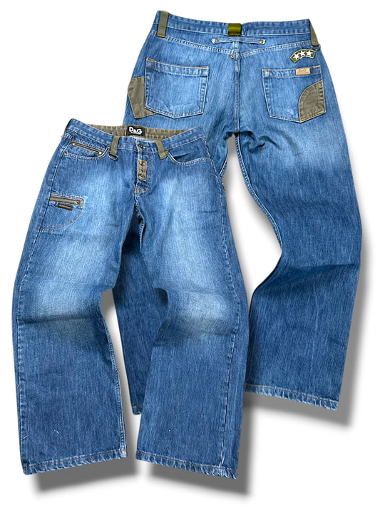 Vintage Dolce & Gabbana Y2K Baggy Jeans (M)