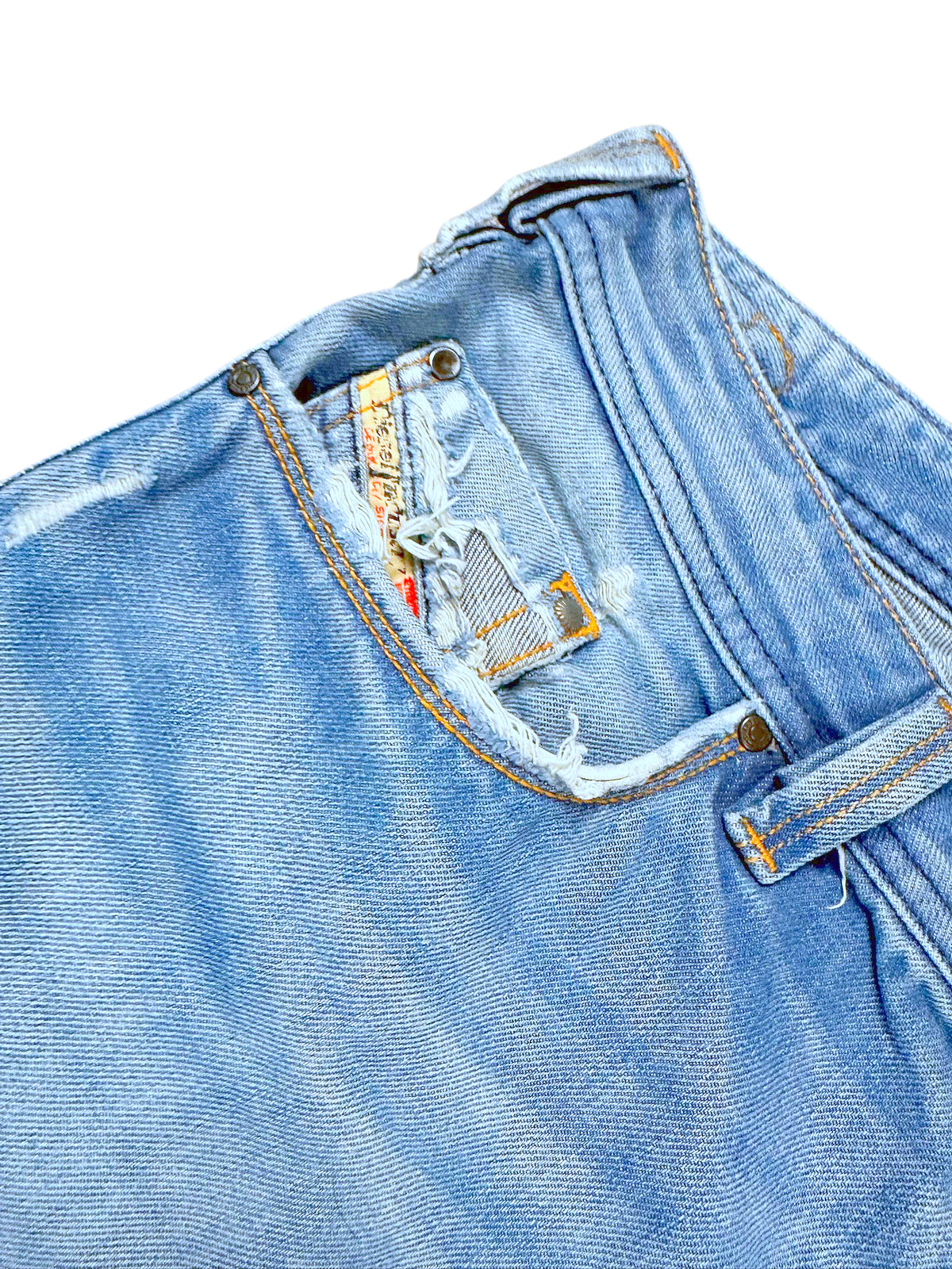 Vintage Diesel Y2K Baggy Jeans „Industry“ (M) – Detailaufnahme 2